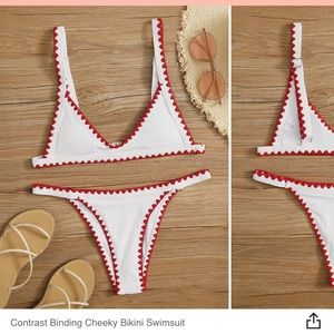 SHEIN Contrast Stitching Swimsuit
